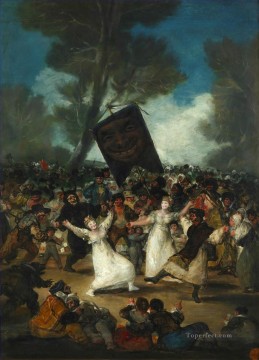 Francisco goya Painting - El Entierro de la Sardina Romántico moderno Francisco Goya